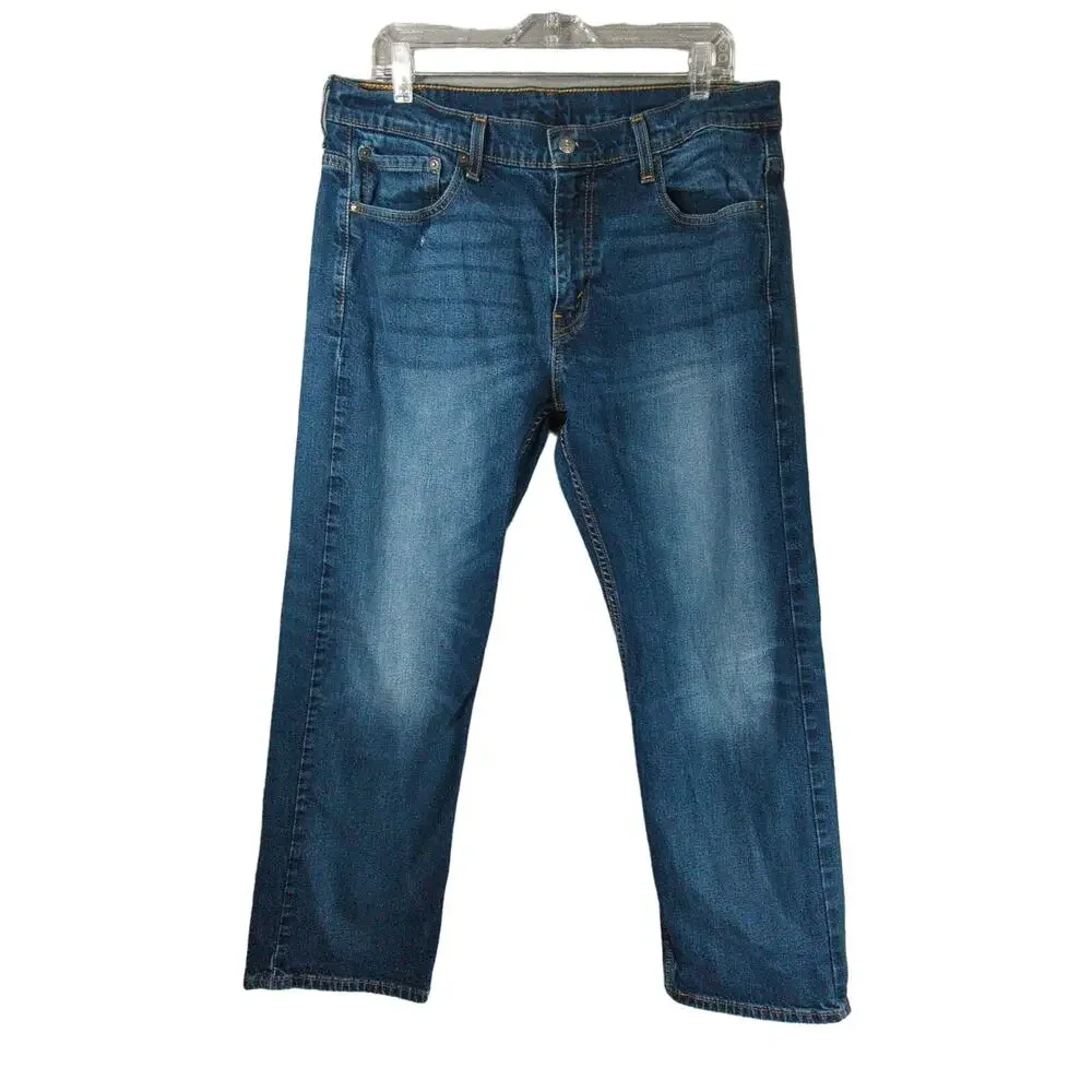 Levis 561 Jeans Mens 34x30 Blue Relaxed Straight Faded‎